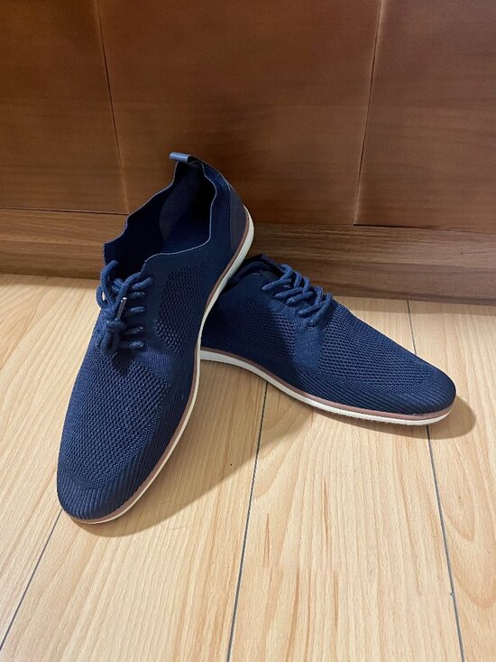 NWOT Navy Blue Knit Derby Shoes main image 9